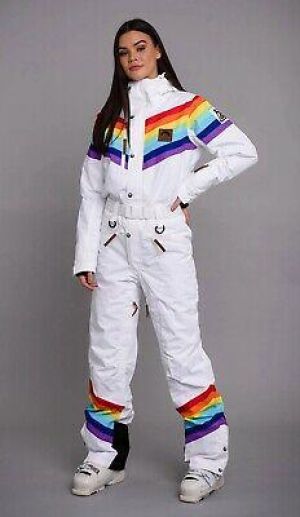 top shop women's clothes Oosc Rainbow Road Ski Suit