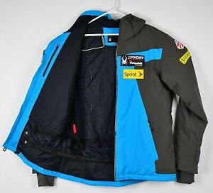 top shop man's clothes Spyder Men- Blue Gray - Ski Jacket