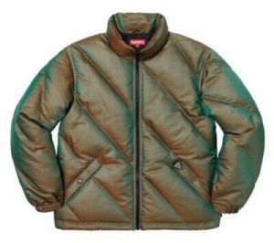 top shop man's clothes  IRRIDESCENT PUFFY JACKET ~ Green ~ NEW original Pack 